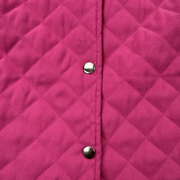 Briggs New York Women’s Quilted Snap Jacket Pink XL Lightweight Casual Coat - Picture 10 of 11